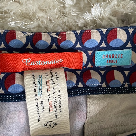 Anthropologie Size 4 Printed Pants - Picture 2 of 3